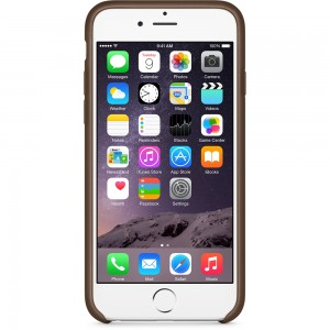 iPhone 6 Leather Case Olive Brown