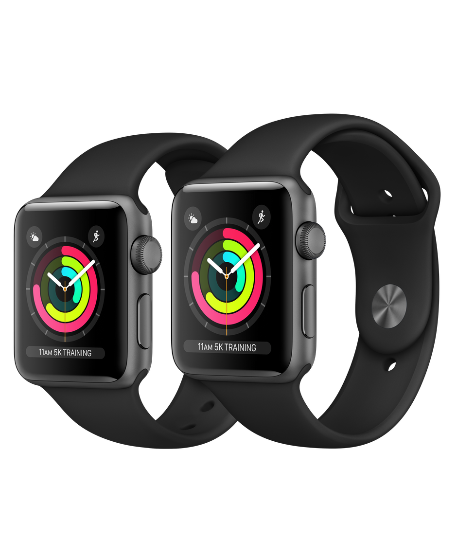 Apple Watch Series 3 – Color Gris Espacial con Correa Negra GPS | iSmart
