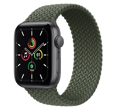 Apple Watch SE GPS Aluminio – Correa Solo Loop Trenzada (Todos los colores)  | iSmart